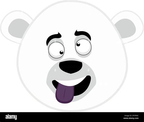 Cartoon Polar Bear Face