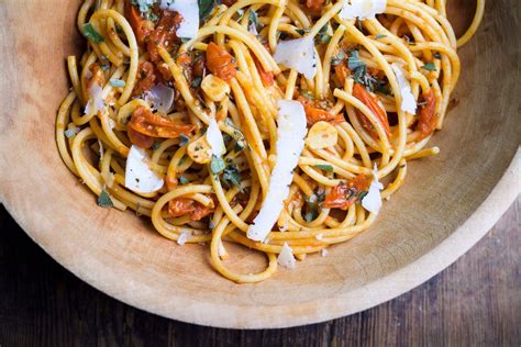 Bucatini Pasta with Cherry Tomato Sauce and Fresh Sage | Recipe | Cherry tomato sauce, Cherry ...