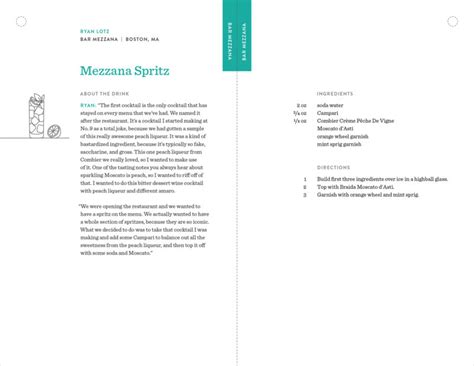 Volume 2 Recipe Book: Bar Mezzana - BevSpot