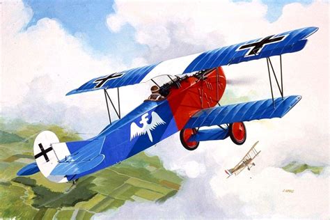 Fokker DVII Rudolf Berthold, by Jaroslaw Velc | Aircraft art, Vintage ...