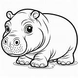 Baby Hippo coloring Page  Download Print Or Color Online For Free sketch template