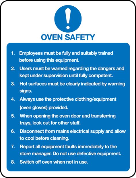 Oven Safety Poster