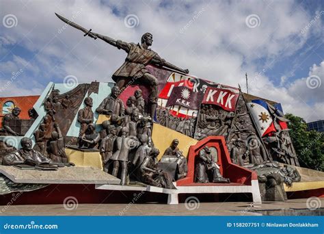 Katipunan KKK Monument stock image. Image of hero, landmark - 158207751