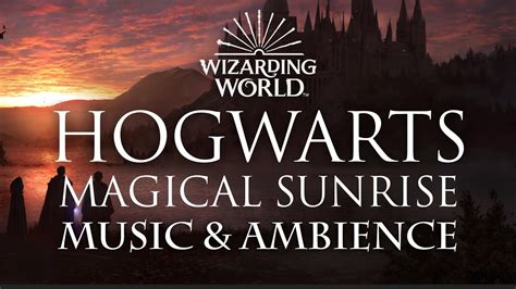 Harry Potter Music & Ambience | Magical Sunrise at Hogwarts - YouTube