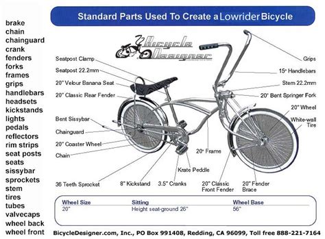 Lowrider Bicycle Diagram