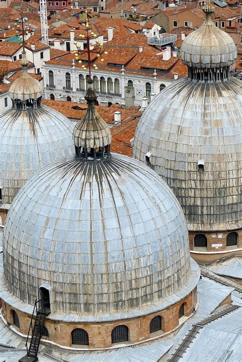 Byzantine style Eastern empire 'onion domes' on San Marco, Venice Photo by Beth Crain ...