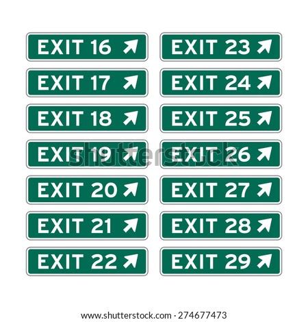 Highway Exit Sign Stock Images, Royalty-Free Images & Vectors | Shutterstock