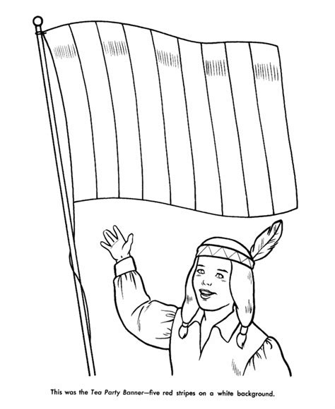 USA-Printables: Boston Tea Party Coloring Pages - America Revolution Coloring Sheets