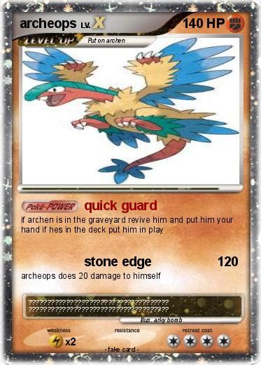 Pokémon archeops 36 36 - quick guard - My Pokemon Card