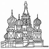 St Basils Cathedral Coloring Page · Creative Fabrica sketch template