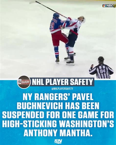 New York Rangers Pavel Buchnevich gets a one game suspension. Thoughts ...