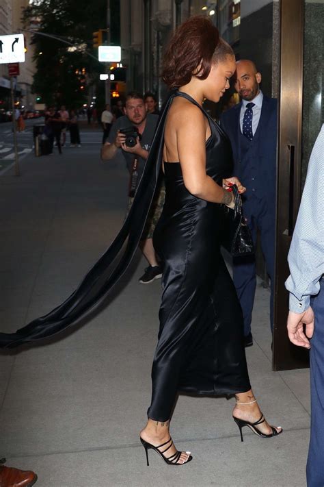 Rihanna in Long Black Dress-24 | GotCeleb