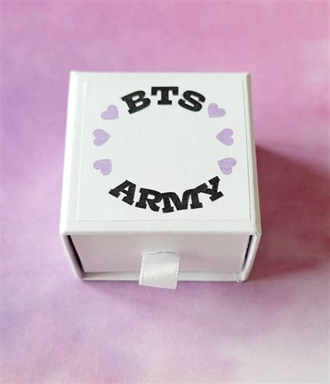 925 Sterling Silver Bts Ring Army Ring Bts Jewelry Bangtan | Etsy