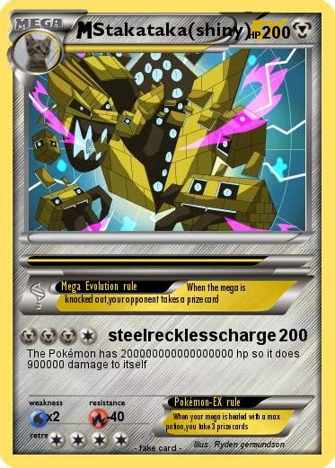 Pokémon Stakataka shiny - steelrecklesscharge - My Pokemon Card