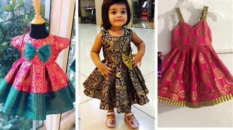 Kids frock designs from brocade fabric - Dress ur Baby girl in silk ...