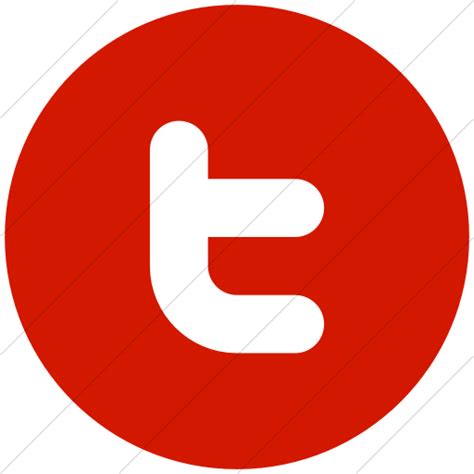 Red Twitter Icon at Vectorified.com | Collection of Red Twitter Icon ...