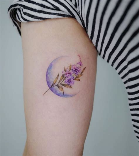 Complete Guide to Flower Tattoos: Origin and Meanings - TattoosWizard | Purple tattoos, Orchid ...