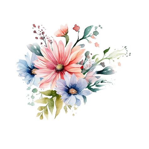 10 Flower Border Watercolor Clip Art JPG Files Clip Art - Etsy