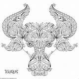 Taurus Coloring Pages  Coloring Home sketch template