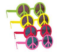 4FunParties.com - Neon Peace Sign Glasses