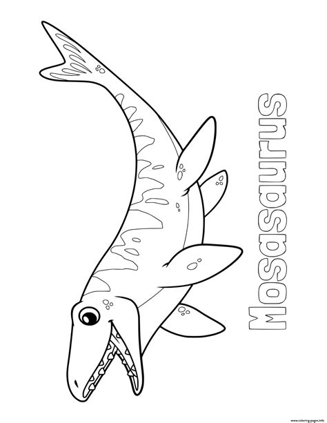 Mosasaurus Dinosaur Coloring Pages – NBKomputer