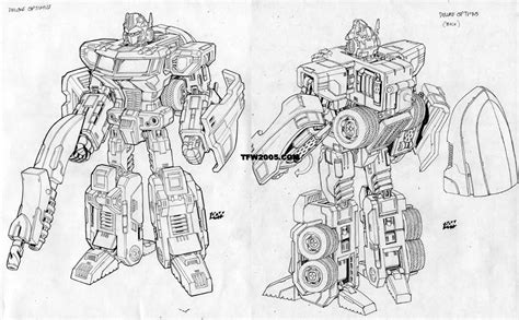 Transformers Classics Optimus Prime Robot Mode Design Sketches ...