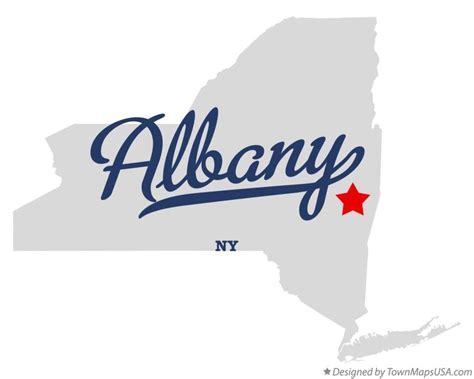 Map of Albany, NY, New York