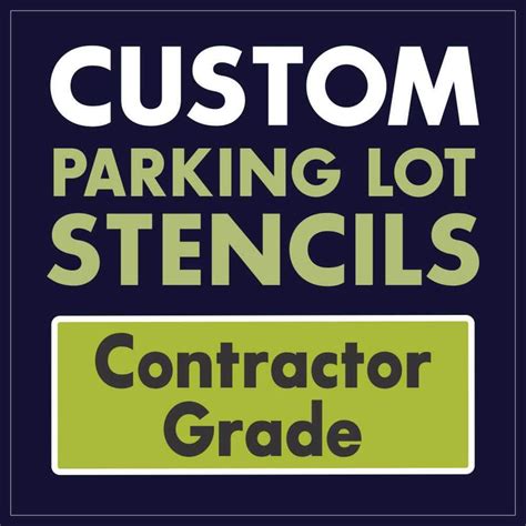 Line Striping and Parking Lot Painting Stencils | Pro Collection — Stencil Ease