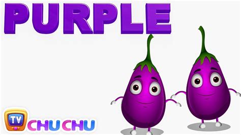 The PURPLE Color Song | Learn Colours | Preschool Colors Nursery Rhymes ...