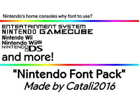 Nintendo Font Pack (version 1) by CataArchive on DeviantArt