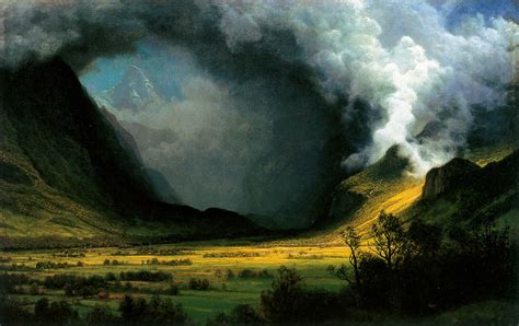 Storm in the Mountains, by Albert Bierstadt, circa 1870 » Ciel Bleu Media