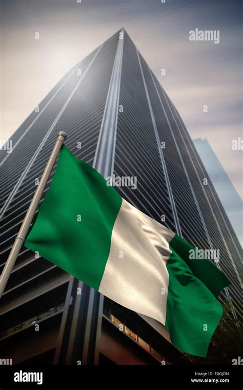 Nigeria national flag Stock Photo - Alamy