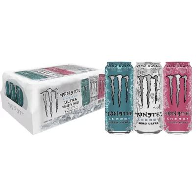 Monster Energy Ultra Variety Pack Zero Ultra, Fiesta and Rosa 16 fl. oz ...