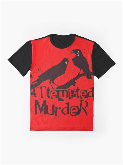 "Attempted Murder Crows Collective Noun Pun For Halloween" T-shirt by gorillamerch | Redbubble