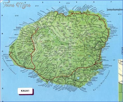 Kauai Hiking Map - ToursMaps.com