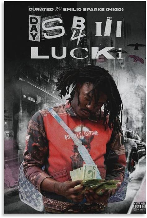 BAOBAOshu Lucki Poster Days B4 Iii Album Cover Rapper Poster Decorative Painting Canvas Wall ...