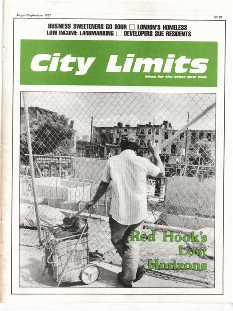 City Limits Magazine, August/September 1987 Issue | Housing ...