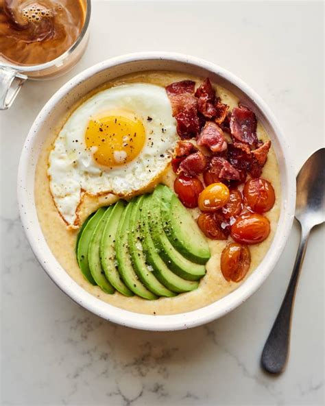 Grits and Eggs Recipe (with Bacon, Tomato, and Avocado) | Kitchn