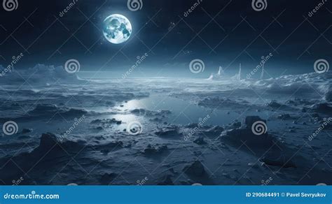 Background Moon Dark Landscape Stock Illustration - Illustration of ...