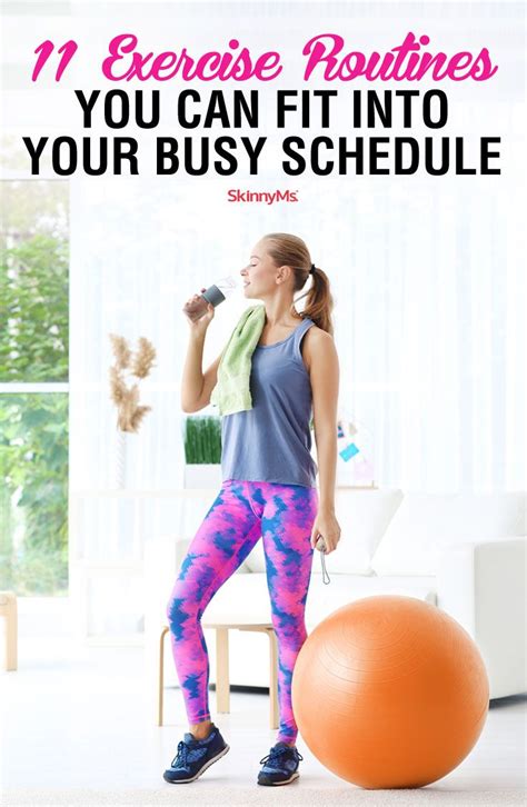 11 Exercise Routines You Can Fit Into Your Busy Schedule | Workout ...