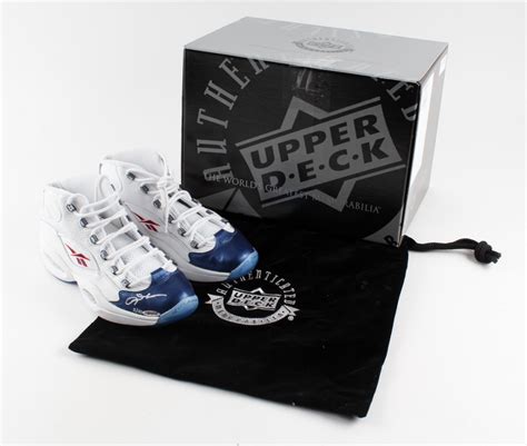 Pair of (2) Allen Iverson Signed Limited Edition Reebok Shoes (UDA COA ...