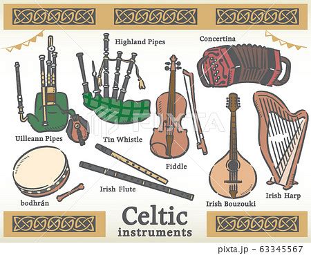 Celtic Instruments And Labels