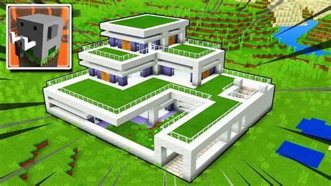 Easy Craftsman: Large Modern House Tutorial - How to Build a House in ...