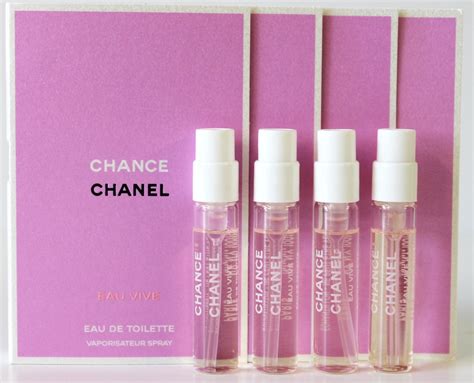 CHANEL CHANCE EAU VIVE EDT .06OZ 2ML X 4 PERFUME SPRAY MINI SAMPLE VIAL SET LOT - Women