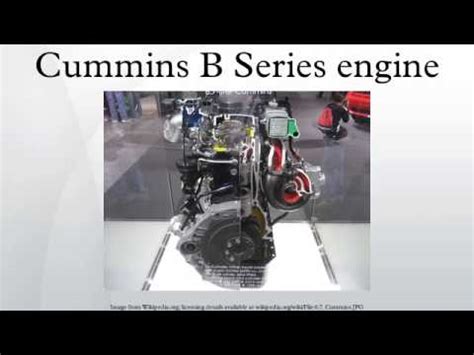 Cummins B Series engine - YouTube