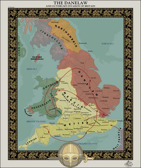 The Danelaw | Map of britain, Historic england, History