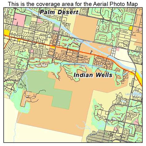 Aerial Photography Map of Indian Wells, CA California