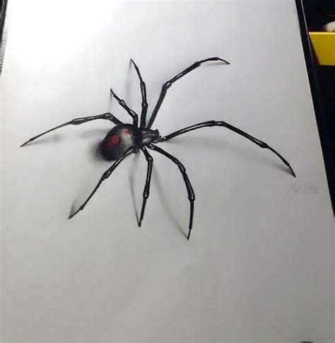 3D Spider Tattoo Design