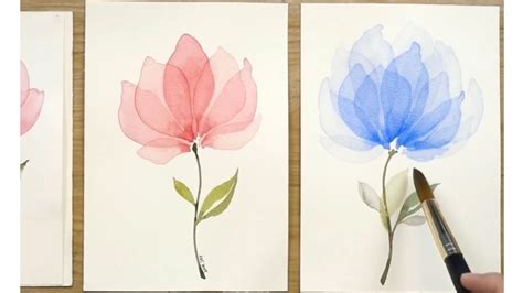 Chia sẻ cách vẽ hoa bằng màu nước đơn giản cho người mới bắt đầu học tập