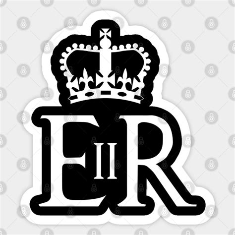 Queen Elizabeth Royal Cypher - Queen Elizabeth - Sticker | TeePublic